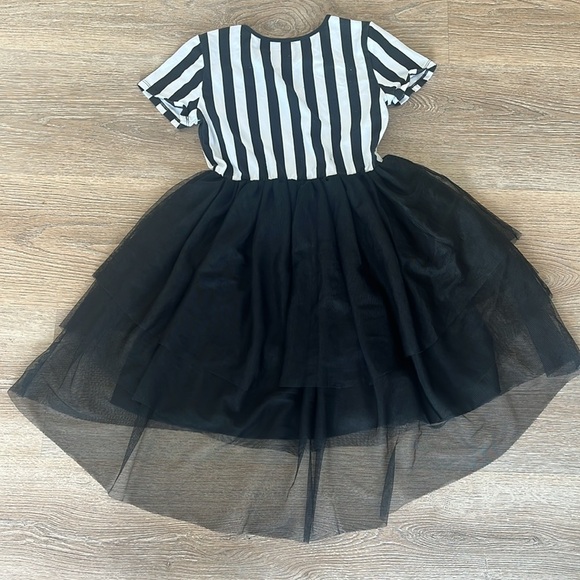 Beetlejuice Tiered Tutu Halloween Cosplay Tween Dress Girls 10/12 - Picture 5 of 8